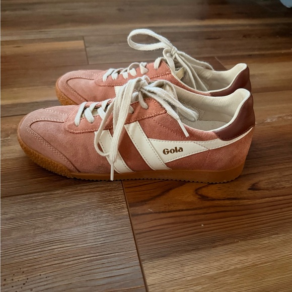 Gola Shoes - Gola Rose and Cream Casual Sneakers